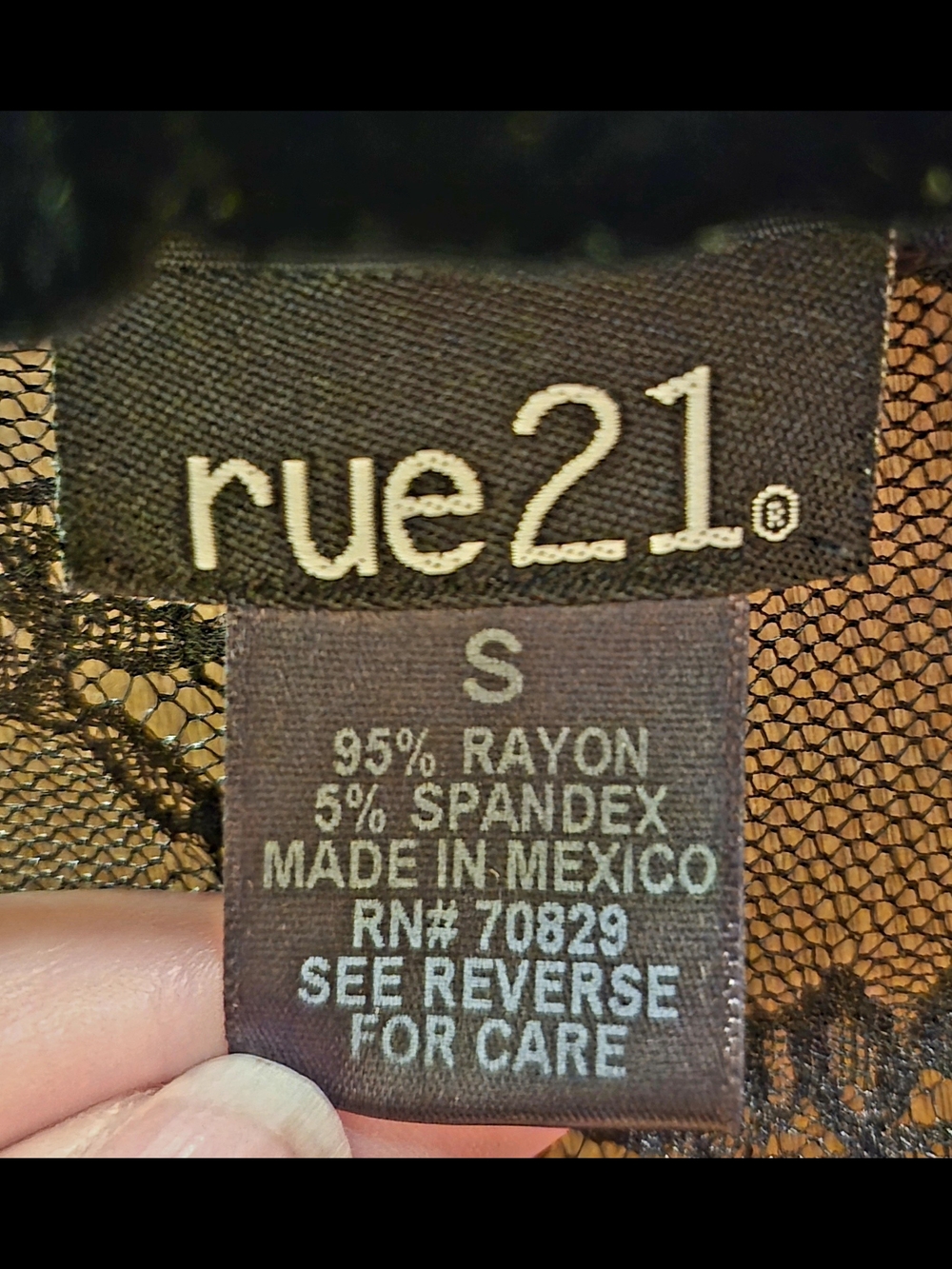 Rue21 Black Lace Sleeveless Duster - Picture 2 of 5